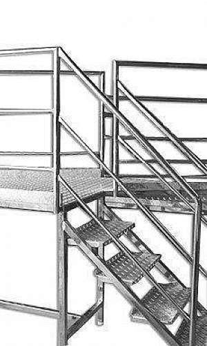 Escada plataforma industrial preço Escada plataforma industrial preço